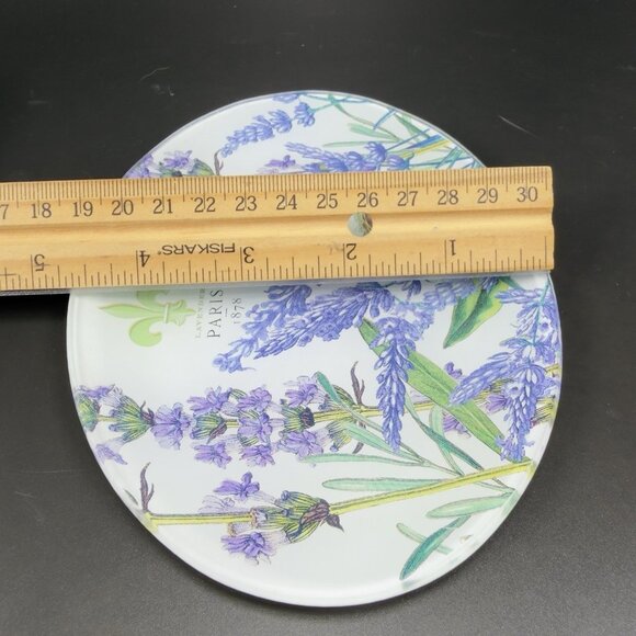 Michel Design Works Lavender Paris Bird Nest Eggs Trinket Dish Vanity Glass Dish - Picture 3 of 11